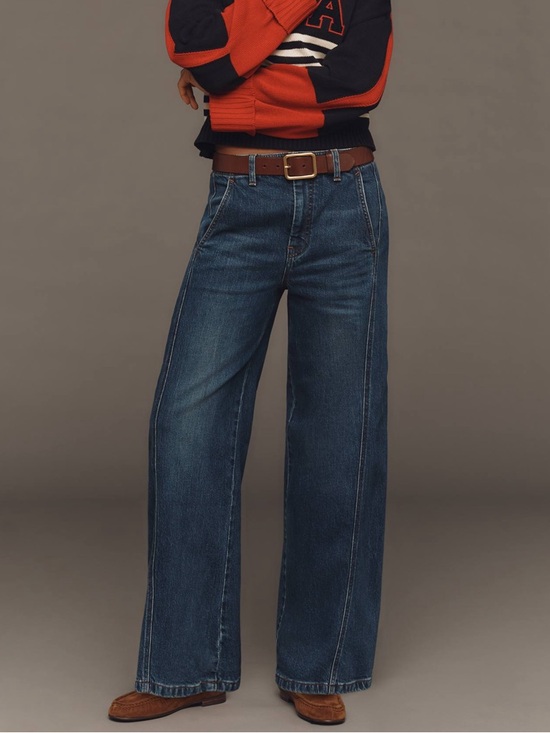 Pilcro Denim - Pilcro Anthropologie The Lex High-Rise Relaxed Tapered Jeans Size 26